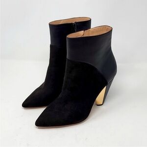 BCBGenation Lara Suede Booties Black Size 9